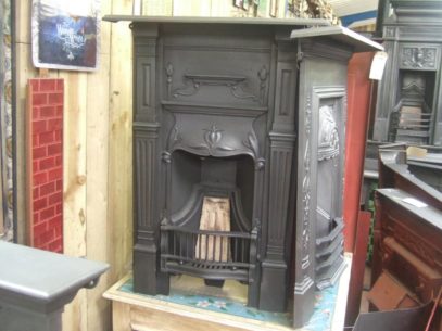 Original Art Nouveau Bedroom Fireplace 83B Oldfireplaces