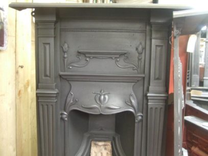 Original Art Nouveau Bedroom Fireplace 83B Oldfireplaces