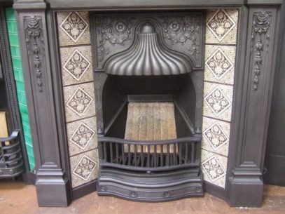 Victorian Tiled Combination Fireplace