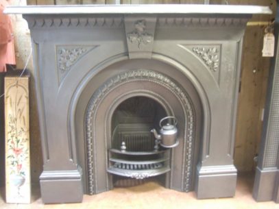 092CS - Victorian Cast Iron Surround & Arched Insert