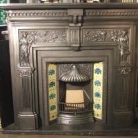 Victorian 'Peace and Plenty' Victorian Cast Iron Fireplace Surround 