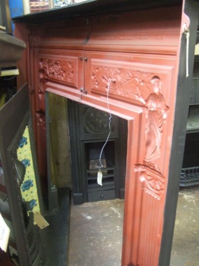 Victorian 'Peace and Plenty' Victorian Cast Iron Fireplace Surround