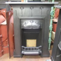 133MC - Art Nouveau Cast Iron Fireplace