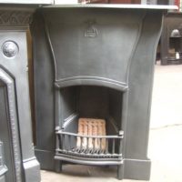 142MC - Original Art Nouveau Cast Iron Fireplace