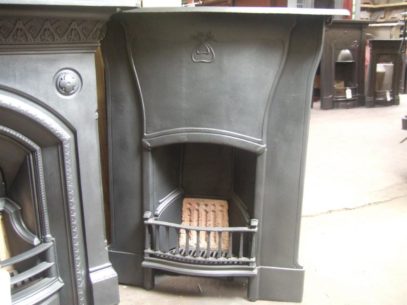 142MC - Original Art Nouveau Cast Iron Fireplace