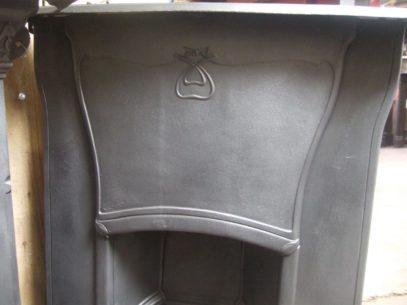 142MC - Original Art Nouveau Cast Iron Fireplace