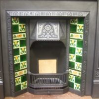 143TI - Reclaimed Victorian / Arts & Crafts Tiled Insert