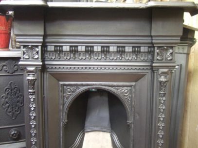 151MC - Mid-Victorian Cast Iron Fireplace