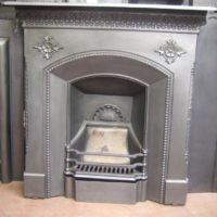 152LC - Original Victorian Cast Iron  Fireplace