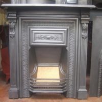 158LC - Original Victorian Cast Iron Fireplace