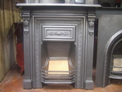 158LC - Original Victorian Cast Iron Fireplace