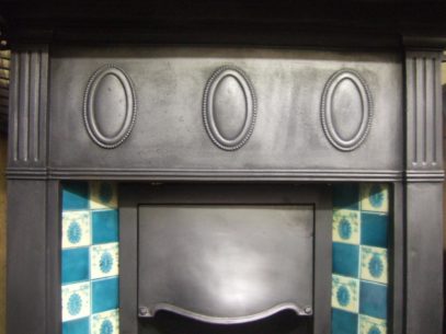 171TC - Antique Edwardian Tiled Combination Fireplace