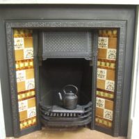 Original Victorian / Edwardian Tiled Insert