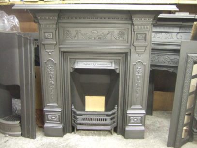 Original Victorian Cast Iron Fireplace