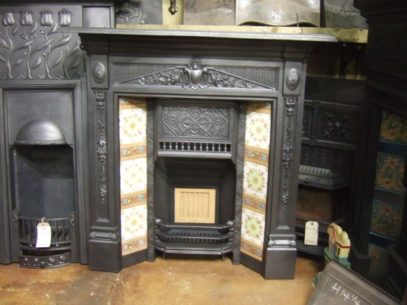 229TC - Original Victorian Tiled Combination Fireplace