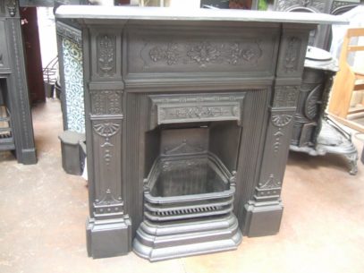 237LC - Victorian Cast Iron Combination Fireplace