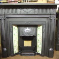 243CS - Edwardian Cast Iron Fireplace Surround