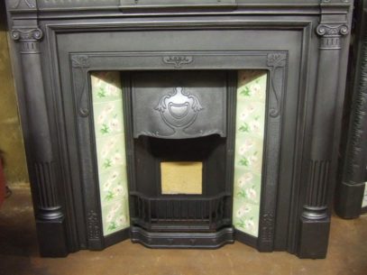 243CS - Edwardian Cast Iron Fireplace Surround