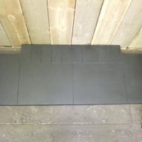 Matt Granite Hearth - slabbed