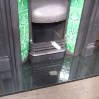 Polished Granite Hearth - slabbed