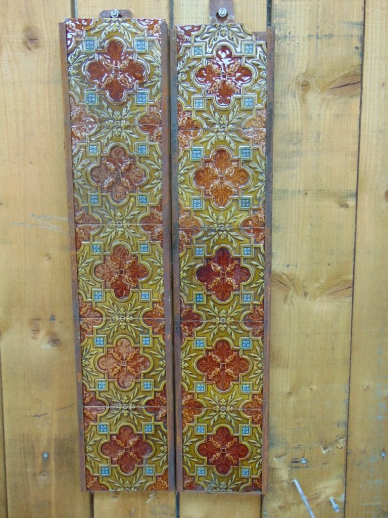 Original Victorian Fireplace Tiles V035 Antique Fireplace Co