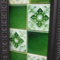 Original Victorian Fireplace Tiles - V047