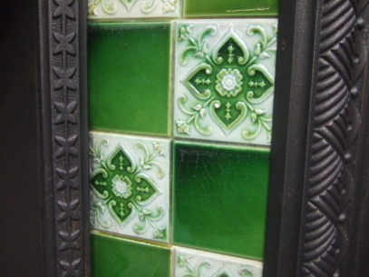 Original Victorian Fireplace Tiles - V047