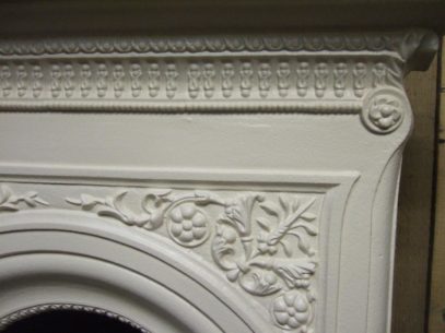 Victorian Cast Iron Bedroom Fireplace - 140B - Image 5