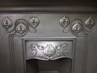 027MC - Art Nouveau Cast Iron Fireplace - Image 7