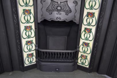 Victorian Art Nouveau Tiled Insert 767TI - Antique Fireplace Company