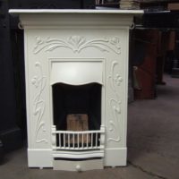 Restored Art Nouveau Bedroom Fireplace - 087B