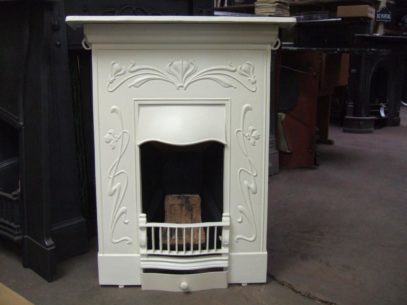 Restored Art Nouveau Bedroom Fireplace - 087B
