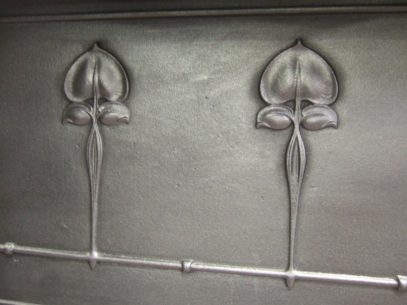 Edwardian Art Nouveau Tiled Combination Fireplace - 197TC - Image 3
