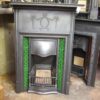 Antique Edwardian Tiled Fireplace - 257TC