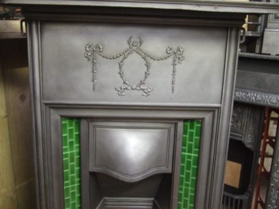 Antique Edwardian Tiled Fireplace - 257TC - Image 2