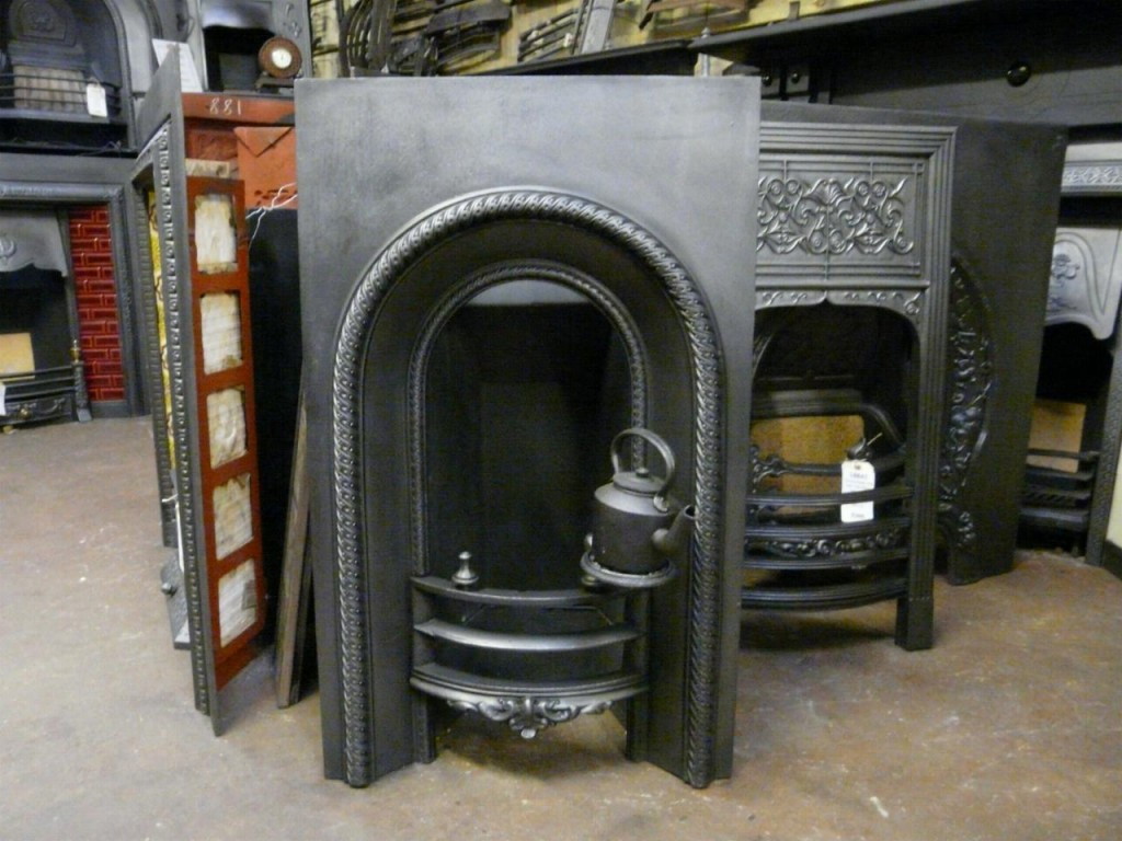 Victorian Arched Bedroom Fireplace Insert 135AI Antique Fireplace Co