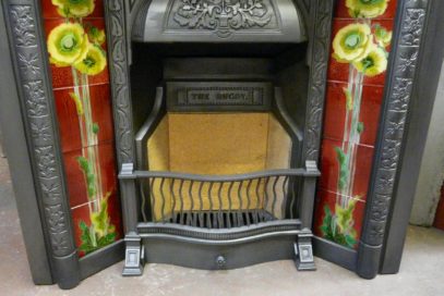Victorian Tiled Fireplace Insert - 162TI  - Image 9