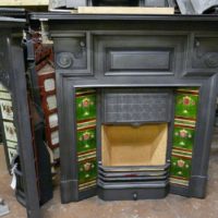 Edwardian / Arts and Crafts Tiled Fireplace - 261TI 