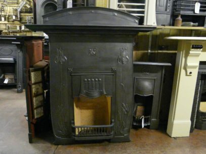 Original Art Nouveau Fireplace - 048LC