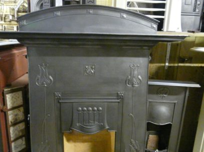 Original Art Nouveau Fireplace - 048LC - Image 4