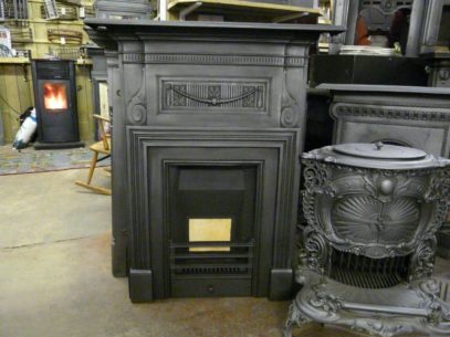 Victorian Cast Iron Coalbrookdale Fireplace - 083MC