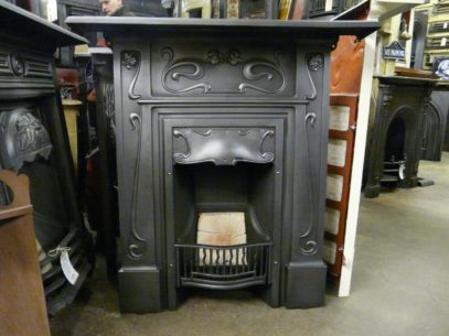 Original Art Nouveau Fireplace - 134MC - 854