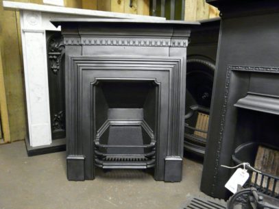 Late-Victorian Cast Iron Fireplace - 122MC 