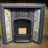 Victorian/Arts & Crafts Tiled Fireplace Insert - 156TI 