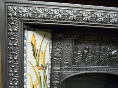 Victorian/Arts & Crafts Tiled Fireplace Insert - 156TI  - Image 6