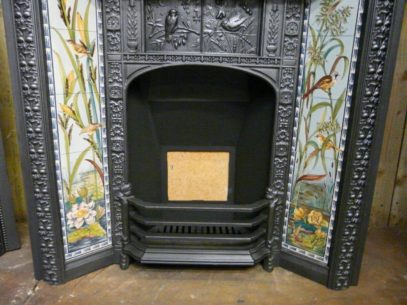 Victorian/Arts & Crafts Tiled Fireplace Insert - 156TI  - Image 15