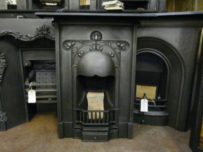 Original Art Nouveau Bedroom Fireplace - 176B