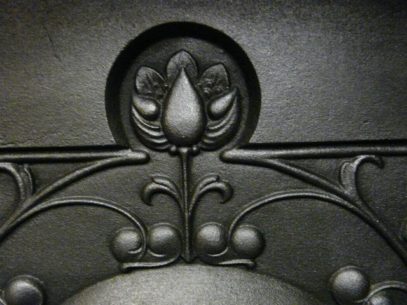 Original Art Nouveau Bedroom Fireplace - 176B - Image 5