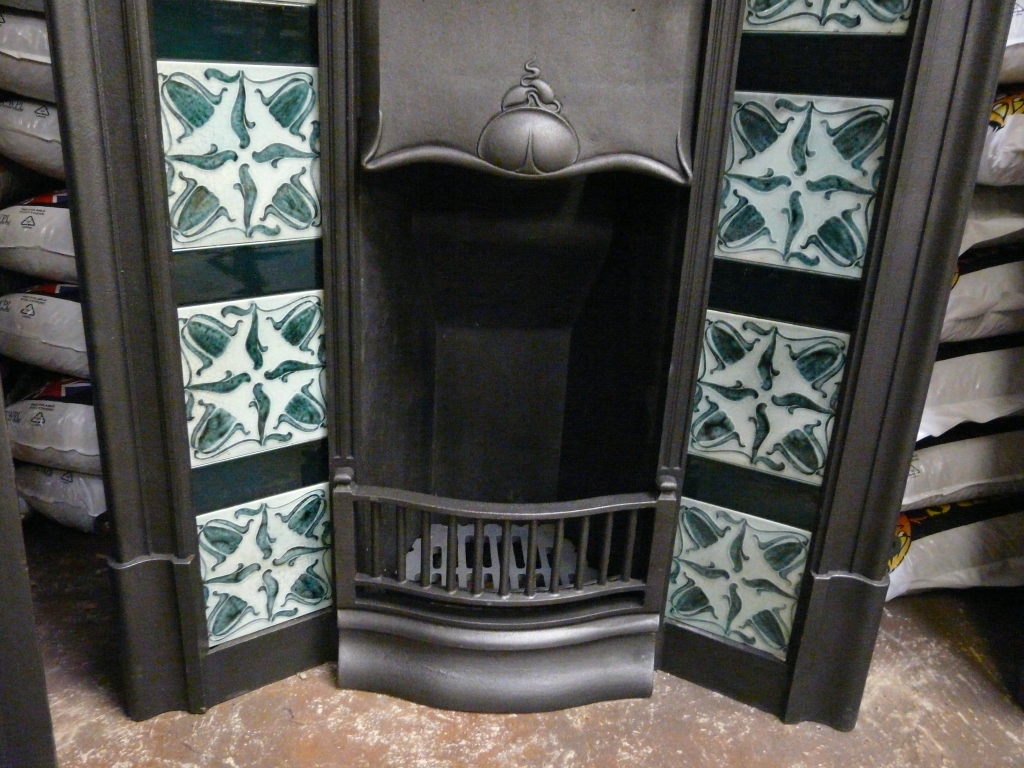 210TC – Art Nouveau Tiled Combination Fireplace | Old Fireplaces