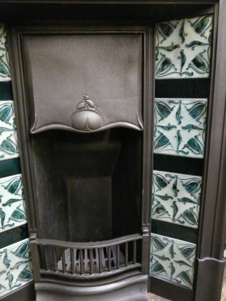 210TC – Art Nouveau Tiled Combination Fireplace | Old Fireplaces